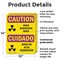 Signmission Radiation & Laser Sign, 14 in H x 10 in W, Plastic, Rectangle OS-2PACK-CR-P-1014-L-10169 - alternate 8